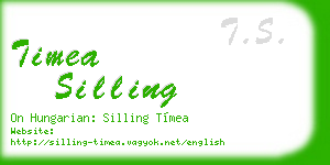 timea silling business card